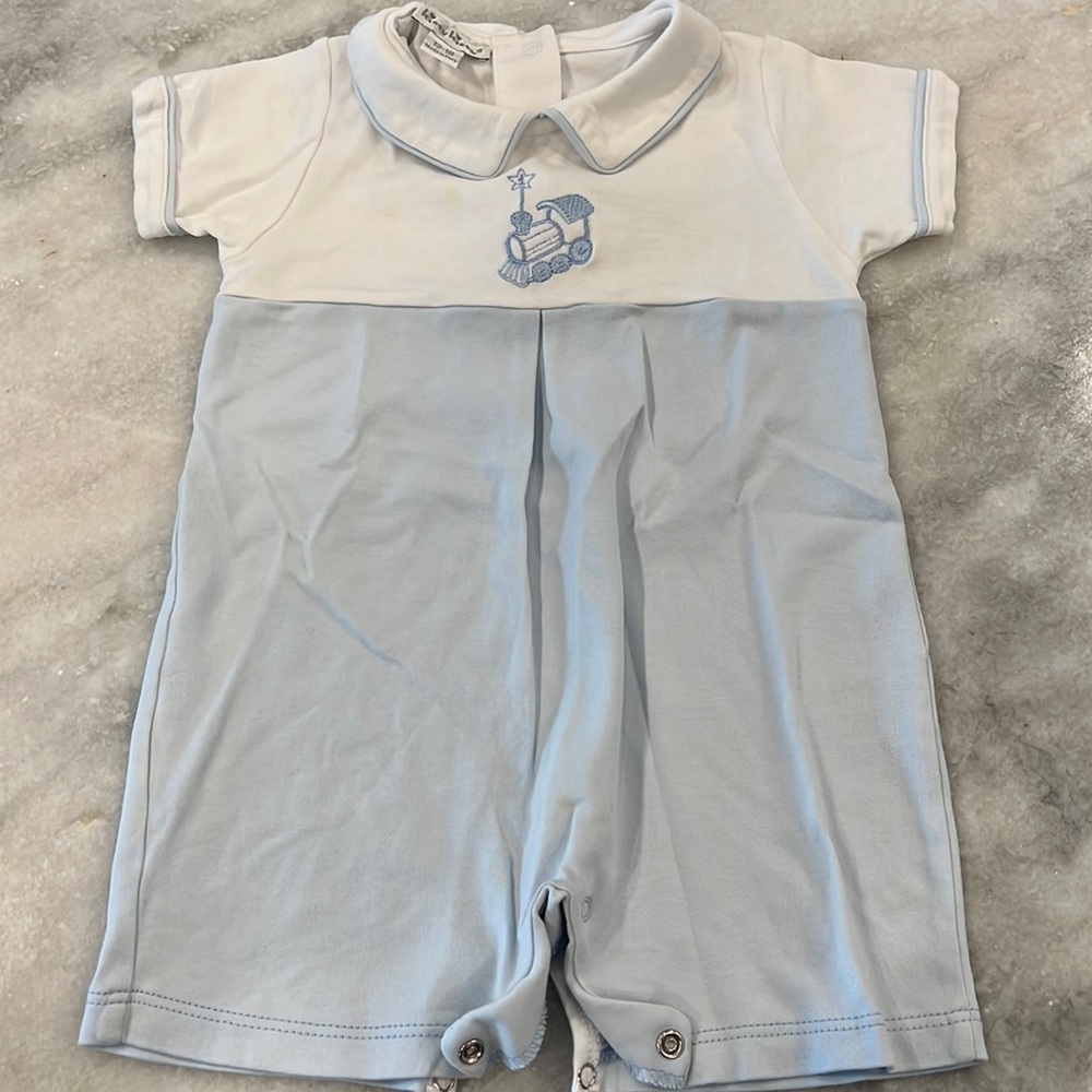 Kissy Kissy Peter Pan Collar Train Playsuit